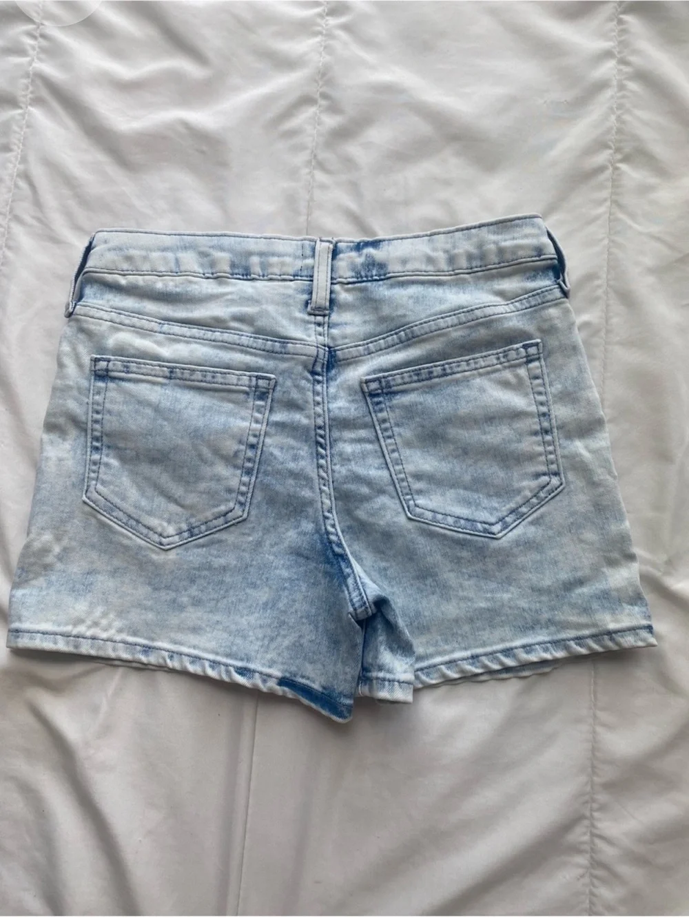 GAP Light Blue Acid Wash Denim Shorts